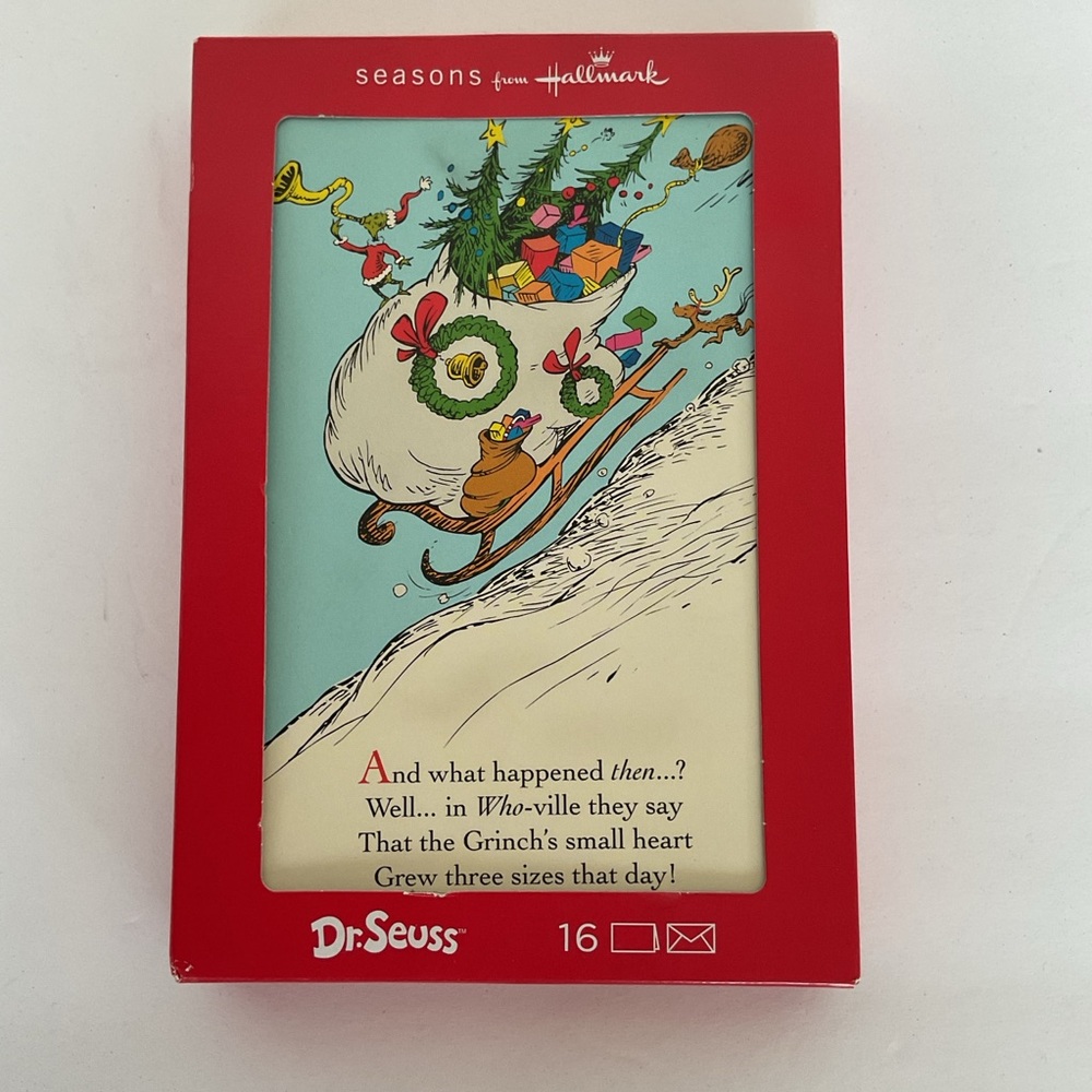 NWT Hallmark Christmas Greeting Cards The Grinch